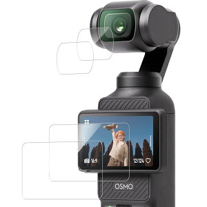 �y2���Z�b�g�z���{�f�ސ� �����K���X DJI Osmo Pocket 3 �p �K���X�t�B���� �����K���X �J�o�[ �ی�t�B���� KPNS