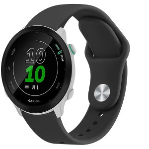 Garmin ForeAthlete 55 / ForeAthlete 245/245M / ForeAthlete 645/645M�p�o���h �����x���g 20mm �_�炩�� �V���R���o���h ���߉\ (�u���b�N)