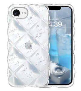 iPhone 16E �P�[�X �N���A �E�F�[�u �H�`�o�b�N SE �}�b�g�P�[�X ����TPU ���ϖh�~ ����~�� �A���~���V���o�[ �w��h�~ �ϏՌ� �A�C�t�H���P�[�X �o���p�[ ������� �A�C�t�H��SE4 6.1�C���`�p ��