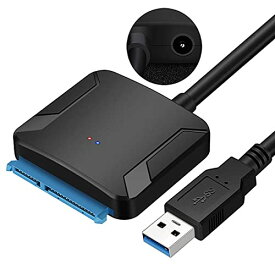 SATA USB 変換ケーブル 3.5/2.5インチ HDD SSD UASP対応 SATA USB変換アダプター SATA USB3.0 変換ケーブル 高速伝送 PS4 Windows/Ma