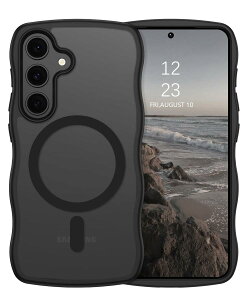 GUAGUA Galaxy S25 �P�[�X �E�F�[�u MagSafe�Ή� ������ Samsung S24 �}�O�Z�t ���˂��� ���� �ϏՌ� �w��h�~ �}�O�l�b�g ���C�����X�[�d �}�b�g�� ����~�� �M�����N�V�[ S24/S25 �Ȃ݂Ȃ� �J�o�[�i��