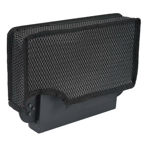 Switch2�p �h�o�J�o�[ 28×14×5cm �_�X�g�J�o�[ �I�b�N�X�t�H�[�h���n ��ʏ[�d�|�[�g�J���݌v �ق���h�~ �ʋC�� ���h�~�E�h�o�E�h�� �������ȒP �S�ʕی�Switch 2/1/OLED�Ή� �u���b�N ELUTENG