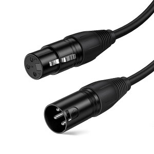 XLR�P�[�u�� XLR�I�X to XLR ���X�ixlr�P�[�u���j�o�����X�P�[�u��3�s���}�C�N���t�H���P�[�u�� xlr�ϊ� �L���m���P�[�u�� �u���b�N/1.8M CableCreation
