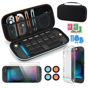 Switch 2 �P�[�X 10�_�Z�b�g �X�C�b�` 2 ��p ���[�o�b�O �ی�J�o�[ ��e�ʎ��[�o�b�O Switch 2��p�Ή� �ϏՌ� switch 2�{��&�A�N�Z�T���[�p�v���e�N�e�B�u�P�[�X �h�� �y�ʐ݌v �u���b�N ELUTENG