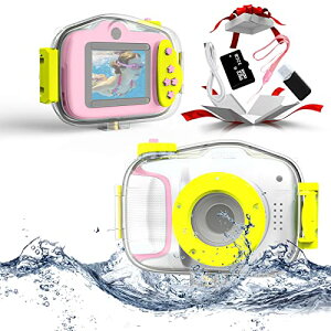 キッズカメラ トイカメラ 子供用カメラ 防水カメラ 耐衝撃性 小型 軽量 2.0インチIPS画面 最大32G対応TFカード 1080P HD録画 連写可