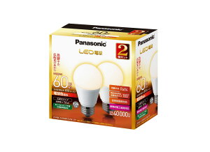�p�i�\�j�b�N LED�d�� �������a26mm �d��60W�`���� �d���F����(7.8W) ��ʓd���E�L�z���^�C�v 2�� ���`���Ή� LDA8LGK60ESW2T