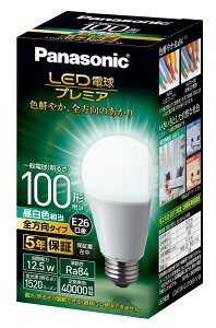 �p�i�\�j�b�N LED�d�� �������a26mm �v���~�A �d��100�`���� �����F����(12.5W) ��ʓd�� �S�����^�C�v 1���� �����Ή� LDA13NGZ100ESW