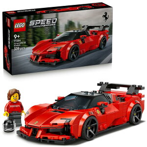 ���S(LEGO) �X�s�[�h�`�����s�I�� Ferrari SF90 XX Stradale �X�|�[�c�J�[ �������� �ߋ� �a���� �v���[���g �u���b�N �j�̎q ���̎q �q�� 9�� 10�� 11�� ���w�� ��蕨 �� �~�j�J�[ �C���e���A �I�V����