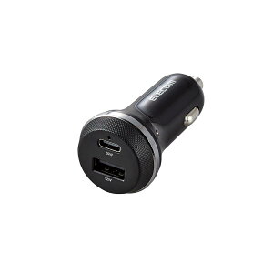 �G���R��(ELECOM) �J�[�`���[�W���[ �V�K�[�\�P�b�g ���v32W ( USB PD�Ή� ) Type-C×1 / Type-A×1 �u���b�N MPA-CCPD08BK