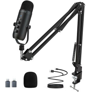 USB�}�C�N�Z�b�g�A�R���f���T�[�}�C�N�APC�}�C�N�A�A�[���X�^���h�t���A�J�[�f�B�I�C�h�w�����A�v���O�A���h�v���C�A�����^�b�`�~���[�g�A�G�R�[�@�\�AYouTube/Zoom/Tiktok/Skype�^���A�Q�[���v