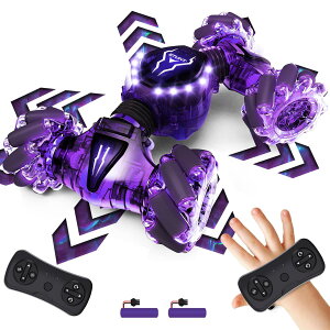 ���W�R���J�[ �q�ǂ����� �W�F�X�`���[ RC�J�[ 360°��] �l�֋쓮 ���ʑ��s ��������J�[ USB�[�d �����R���J�[ 4WD �I�t���[�h�J�[ ���S�Ҍ��� LED���C�g �� �a���� �v���[���g ��l���� Tecnock