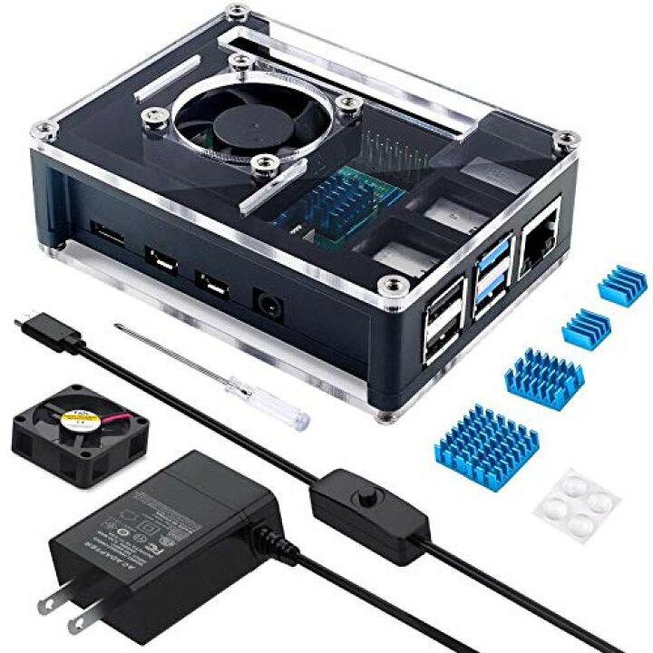 楽天市場】最新 Raspberry Pi 4 ケース ラスベリー パイ4 5.1V 3A USB 