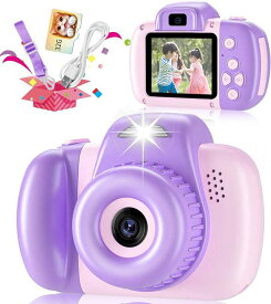 子供用カメラ キッズカメラ トイカメラ 32GBメモリーカード付き 4000万 画素 2.0インチIPS 画面 自撮り 1080P HD 3種類のゲーム 子供