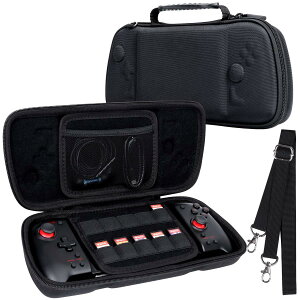 Hori �O���b�v�R���g���[���[ Nintendo Switch ��p���[�P�[�X �V�����_�[�X�g���b�v�t�� �u���b�N-Aenllosi�i�P�[�X�̂݁j