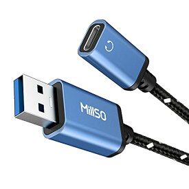 usb type-c 変換アダプタ USB-C(メス) to USB-A 3.0(オス)変換 ナイロン編み 金メッキ 高質感 高い耐久性 タイプc ケーブル USBポー