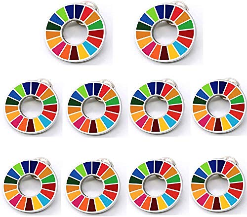 10個 SDGs バッジ ピンバッチ バッヂ 高級 SDGs ピンバッジ 最新仕様 ピンバッジの留め具 人気 おしゃれ ギフト