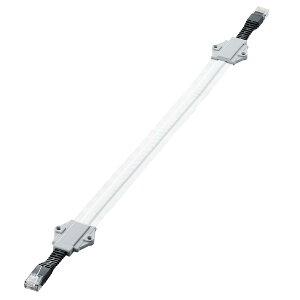�G���R�� LAN�P�[�u�� 0.4m ���� CAT6A �V���o�[ LD-VAPF6A/SV04