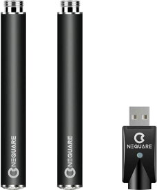 NEQUARE プルームテック Ploomtech バッテリー 互換 500mAh 大容量 2本セット ライト充電USB付属
