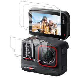 【6枚入り】For I-nsta360 Ace Pro レンズ保護フィルム LAZIRO 液晶保護フィルム 硬度9H [HD 透明度] 自動吸着 貼り付け簡単 浮き防