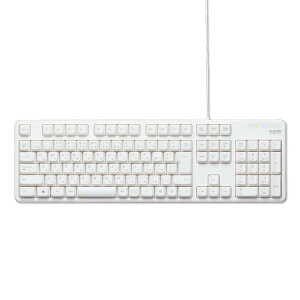 �G���R�� �L���L�[�{�[�h �����u������ �t���T�C�Y �z���C�g TK-FCM104WH