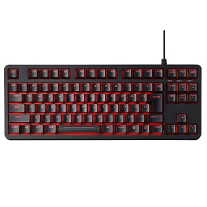 �G���R�� USB-A �Q�[�~���O�L�[�{�[�h ���J�j�J�� ���� 5000����ϋv�X�C�b�` ���{��z�� �Q�[�~���O�L�[�L���b�v�t�� �S�L�[���[���I�[�o�[�Ή� LED���� �u���b�N ECTK-G01UKBK