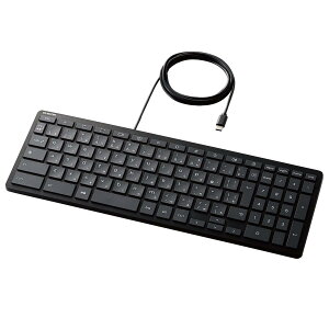 �G���R�� �L�[�{�[�h �L�� Works With Chromebook�F�؎擾 �p���^�O���t�� USB Type-C�R�l�N�^ �R�� �u���b�N TK-CB01UPKBK
