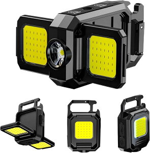 aninako cob���C�g �~�j���C�g led���C�g ���^ �[�d�� ���[�N���C�g �J���r�i ���C�g �����P�x 1000���[���� 5�̃��C�g���[�h IPX4�h�� ���̓}�O�l�b�g�t�� �{�g���I�[�v���@�\�t�� �o�R ��ނ� 
