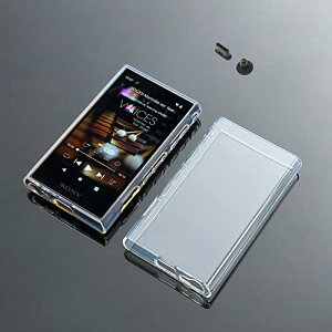 ソニーウォークマンNW-A306 NW-A307 NW-A300シリーズソフト透明保護シェルスキンケースカバーダストプラグ付き (クリア)