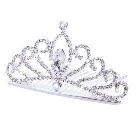 Phyxiul ヘアアクセサリー王冠 女性の髪飾り ウエディングドレスアクセサリー 結婚式 発表会 成人式 誕生日会 花嫁 髪飾り 子供＆大人用