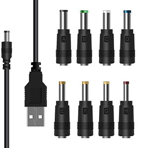 USB dP[u ϊvOt DC[dR[h 5.5x2.1mm 1m 5V/2.0 A^CvrfIJ@ PSP \[[pl oCobe