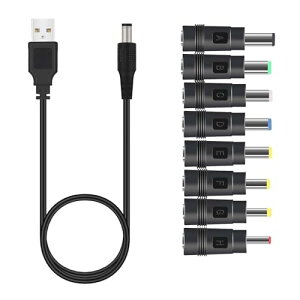 USB dP[u ϊvOt 5.5x2.1mm 1m 5V1A DC[dR[h A_v^ 8 in 1 @ PSP \[[pl [ȂǑΉp 3.5 ×