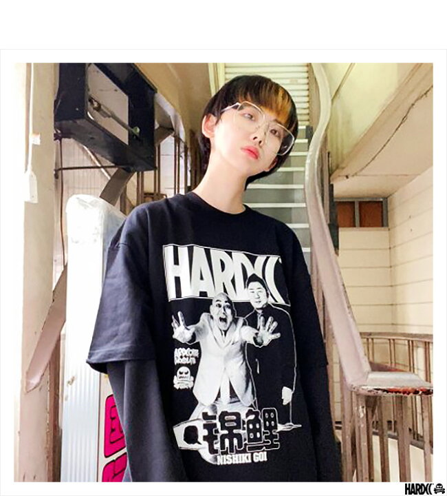 楽天市場 ハードコアチョコレート Hardcore Chocolate 錦鯉 Smaブラック Ss Tee T 1515em Bk Tシャツ 半袖 カットソー 漫才 お笑い ソニー ミュージックアーティスツ 国内正規品 Level6