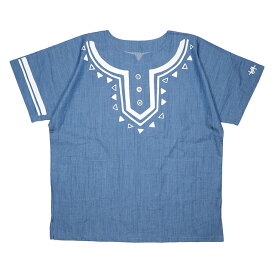 (アノッタ) AnotA×ViiDA DASHIKI (SS:TEE)(COLOR:DENIM)(※(アノッタ) AnotA×ViiDAコラボモデル) Tシャツ 半袖 カットソー 国内正規品
