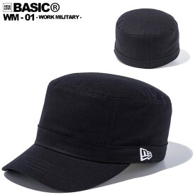 (ニューエラ) NEWERA BASIC WM-01 ダックコットン ブラック ホワイトフラッグ (CAP)(13561912-BK×WH) キャップ 帽子 ミリタリー ワーク 国内正規品