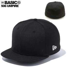 (ニューエラ) NEWERA BASIC 506 UMPIRE ブラック (CAP)(13562270-BK×WH) キャップ 帽子 アンパイア 国内正規品