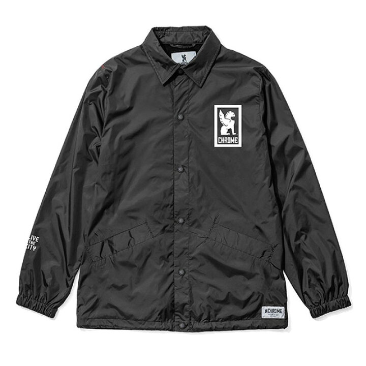 楽天市場】(クローム) CHROME LOGO COARCH JACKET (JACKET)(JP030-BK 