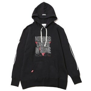 ([fB[Y) RUDIE'S×Nothing's Carved In Stone PROGRESSIVE HOOD SWEAT (HOODED)(84971-BK) XEFbg p[J[ vI[o[ ibVOXJ[uhCXg[ Ki