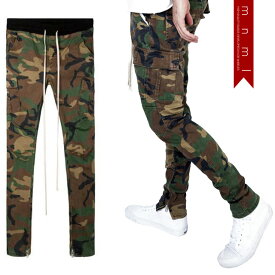 (ミニマル) mnml CARGO DRAWCORD PANTS CAMO (LS:PANTS)(COLOR:CA) ボトムス ロングパンツ ジーンズ ストレッチカーゴ カモフラージュ 国内正規品