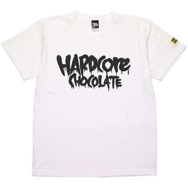 (ハードコアチョコレート) HARDCORE CHOCOLATE フルメルティッドハードコアチョコレート ベーシックロゴTシャツ (氷点下クールブラック)(SS:TEE)(T-847BKEM-WH) Tシャツ 半袖 カットソー HARDCC コアチョコ 国内正規品