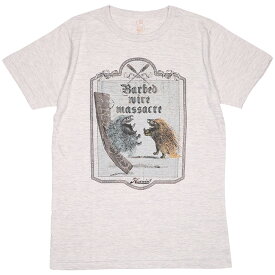 (ハオミン) HAOMING×ANIMAL BARBED WIRE MASSACRE TEE (SS:TEE)(1908-13-OA) Tシャツ 半袖 カットソー ヤマアラシ 国内正規品