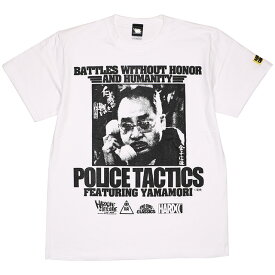 (ハードコアチョコレート) HARDCORE CHOCOLATE 仁義なき戦い 頂上作戦(POLICE TACTICS)-金子信雄- (SS:TEE)(T-672-WH) Tシャツ 半袖 カットソー 深作欣二 東映映画 国内正規品