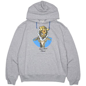 (�n�I�~��) HAOMING×TIGER MASK HOODIE (HOODED)(230-12-GR) �X�E�F�b�g �p�[�J�[ �v���I�[�o�[ ����^�C�K�[�}�X�N ���R�� �V���{�v�����X �������K�i