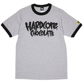 (ハードコアチョコレート) HARDCORE CHOCOLATE HARDCCフルメルロゴ トリム (インクレディブルグレー)(SS:TEE)(T-1894MS-GR) Tシャツ 半袖 カットソー コアチョコ 国内正規品