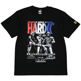 (ハードコアチョコレート) HARDCORE CHOCOLATE 3人の宇宙刑事 (メタルブラック)(SS:TEE)(T-1875EM-BK) Tシャツ 半袖 カットソー 東映特撮ヒーロー 宇宙刑事ギャバン シャリバン シャイダー 国内正規品