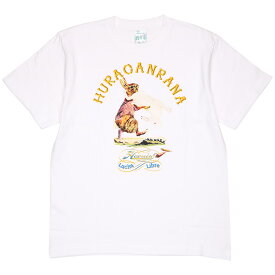 (ハオミン) HAOMING×ANIMAL HURACANRANA TEE (SS:TEE)(410-40-WH) Tシャツ 半袖 カットソー 動物 ウサギ ウラカンラナ プロレス 国内正規品