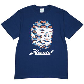 (ハオミン) HAOMING ICON MASK SS TEE 23 (SS:TEE)(410-46-BL) Tシャツ 半袖 カットソー マスクマン プロレス 国内正規品