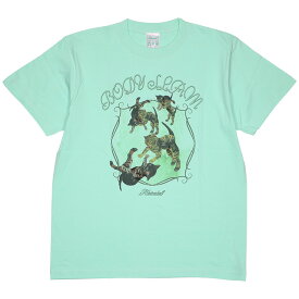 (ハオミン) HAOMING×ANIMAL BODYSLAM TEE (SS:TEE)(305-05-GE) Tシャツ 半袖 カットソー 動物 猫 キャット ボディスラム プロレス 国内正規品