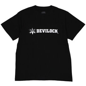 (デビロック) DEVILOCK VECTOR LOGO TEE (SS:TEE)(DVLCKSS-03-BK) Tシャツ 半袖 カットソー ベクトル ロゴ コットン 国内正規品