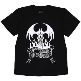 (デビロック) DEVILOCK FIRE TATTOO LOGO TEE (SS:TEE)(DVLCKSS-02-BK) Tシャツ 半袖 カットソー ファイヤー タトゥー ロゴ コットン 国内正規品