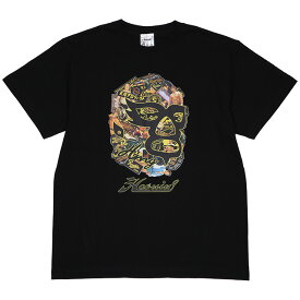 (ハオミン) HAOMING×天龍 天龍源一郎 ICON MASK SS TEE 23 (SS:TEE)(307-05-BK) Tシャツ 半袖 カットソー レジェンドレスラー プロレス 国内正規品